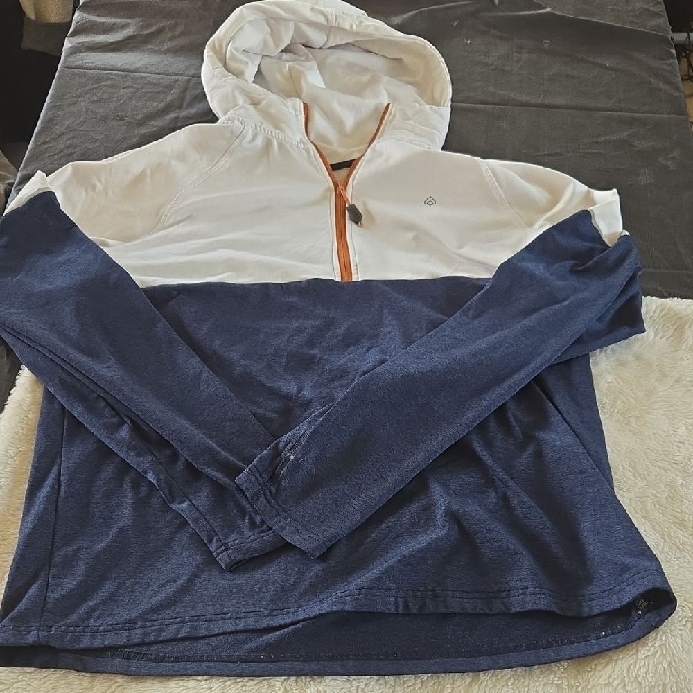 Women's Blue and White Ski Jacket